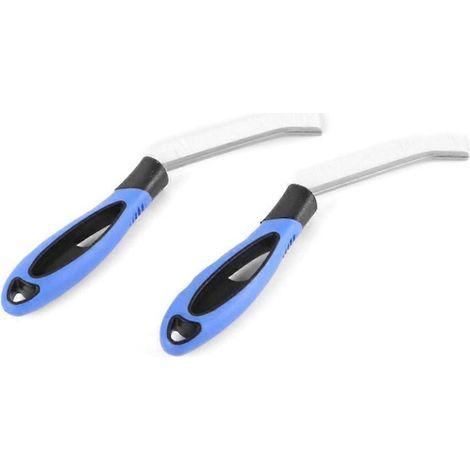 Ensemble de 2 brosses de nettoyage pour salle de bain, à poils durs, pour les rainures des fenêtres (1/5)