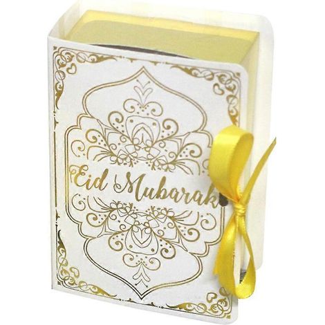 10 boîtes de bonbons en forme de livre du Coran, boîtes cadeaux Ramadan Eid Mubarak, emballage pour chocolats et biscuits, décorations Kareem (1/4)