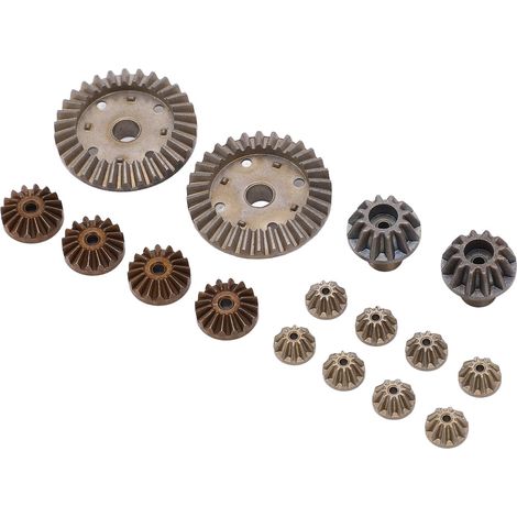 Engrenages différentiels en alliage de poudre pour moteurs RC, engrenages planétaires pour WLtoys 144001, 144002, 124018, 124019 et 124017 (1/5)