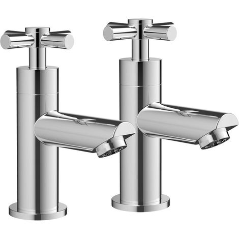Signature Scope Basin Taps Pair - Chrome (1/2)