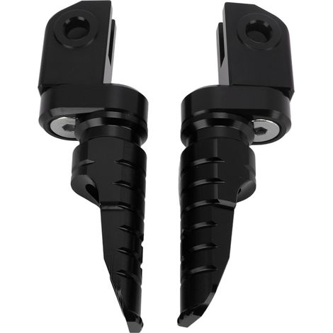 2-teilige CNC-gefräste Aluminium-Motorradfußrasten für Aprilia RS660 RSV4 Tuono 660 V4 1100, schwarze Ersatzfußrasten (1/5)