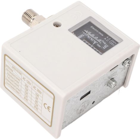 Interrupteur de pression pour compresseur d'air, noyau en laiton, filetage fin, pompe de puits, chaudière, sécheur froid, AC125V 250V, raccord G1/4 (1/5)
