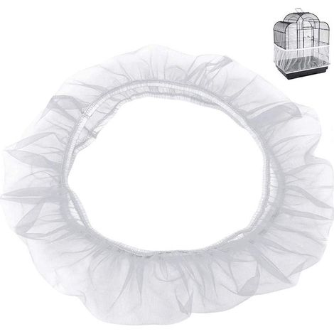 Housse de cage à oiseaux extensible en nylon, filet de protection pour cage à perroquets, accessoires pour cage à oiseaux (1/5)