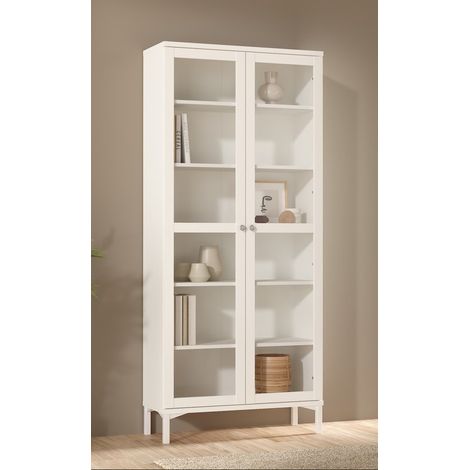 VETRINA MOD. ROMA CM 88.7X36.2 H. 202.8 BIANCO OPACO (1/5)