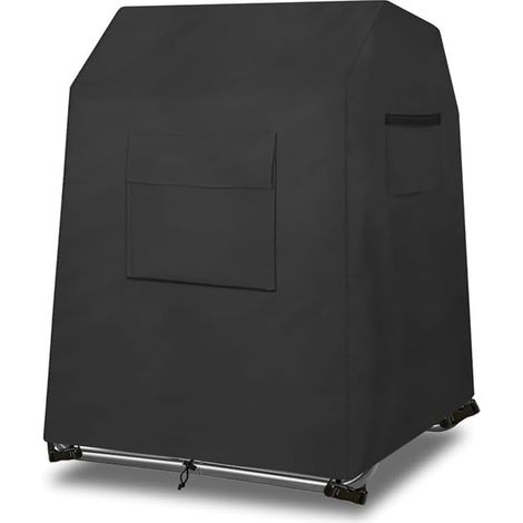 Housse de composteur résistante aux intempéries pour bac à compost de jardin – Matériau Oxford protégeant contre les éléments, la pluie et le soleil – Convient pour conteneurs de 43 gallons 75 x 70 x (1/5)