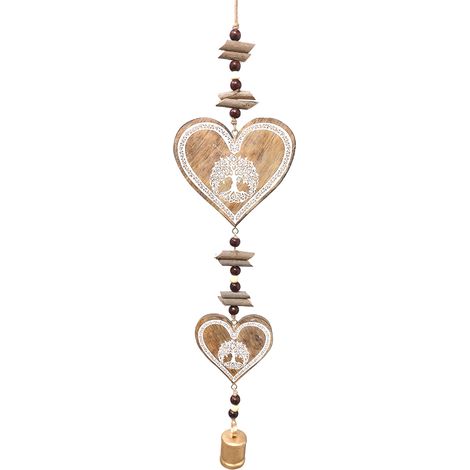 Signes Grimalt Colgante Decoracion Movil Corazon Colgantes Beige 4x17x75cm 32635