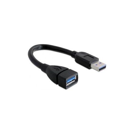 Delock Câble USB USB 3.0 USB-A mâle, USB-A femelle 0.15 m noir 82776 Y462453