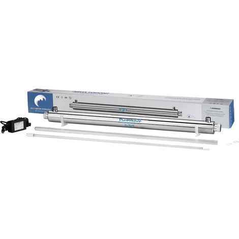 25W UV Sterilisator (1,8 m3/St.) mit Philips Glühlampe + Vorschaltgerät einbaufertig  2