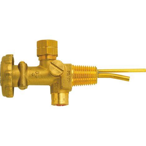 Minibouteille de gaz propane, Modèle : Valve pour minibouteille avec sécurité anti-surpression (1/2)