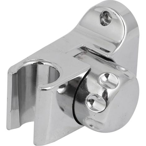 Support de douchette réglable en ABS chromé argenté pour salle bain (source map)