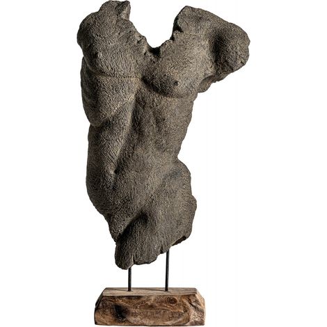 Buste man - Gris, Naturel