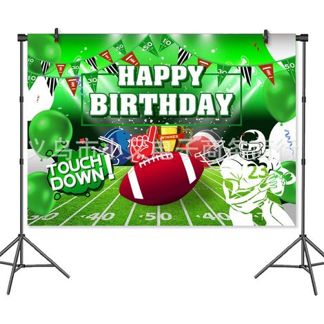 12 Assiettes en carton, thème rugby, décoration fête, anniversaire enfant, vaisselle jetable (1/5)