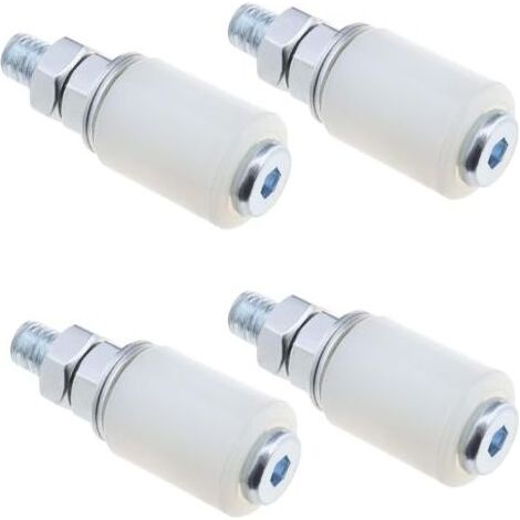 Lot de 4 rouleaux en nylon pour porte coulissante – Résistance à l'abrasion – Dimensions 30 x 40 mm – Pour applications industrielles (1/5)