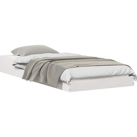 Maison Exclusive - Struttura del letto Bianco 80 x 200 cm Pino massello (1/5)