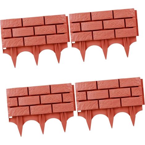 4 Pièces Clôture De Jardin Exterieur Plastique Petite Clôture pour Chiens Terrasse Et Bordure De Jardinage pour Plantes (1/5)