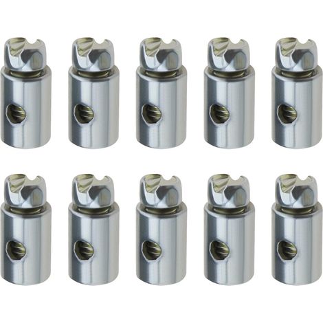 Butées de Câble d'accélérateur Embouts de Câble de Frein Corps Rond Arrêts de Fil Diamètre du Trou de Fil de 2mm pour Go-Kart Vélo Moto Scooter Tondeuse à Gazon (1/5)