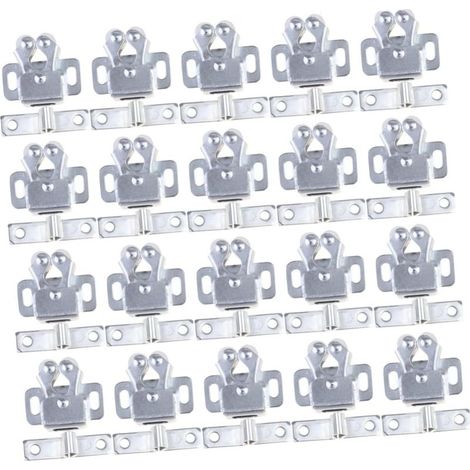 Lot de 20 loquets de porte en fer, clips de levier de porte (1/5)