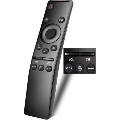 Télécommande universelle pour tous les téléviseurs Samsung TV LED QLED UHD SUHD HDR LCD HDTV 4K 3D incurvé Smart TV, avec boutons de raccourci pour Netflix, Prime Video, WWW (1/5)
