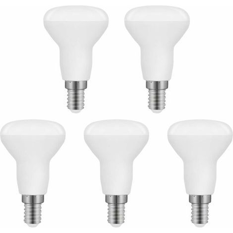 R50 E14 5W LED-Lampe, R50 LED E14 Reflektor entspricht einer E14 40W Glühbirne, Kaltweiß 6500K 550LM, nicht dimmbar, 5er-Pack [Energieklasse F] (1/4)