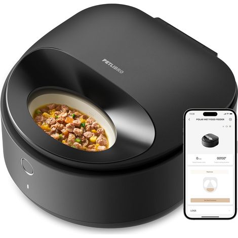 Cat Wet Food Dispenser, 2.4GHz WiFi App Control, with (1/5)