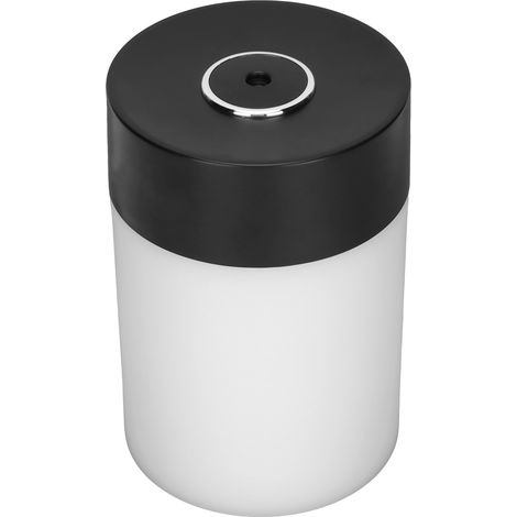 Humidificateur USB silencieux pour bureau avec minuterie, lumière LED et fonction arrêt automatique - Noir (1/5)