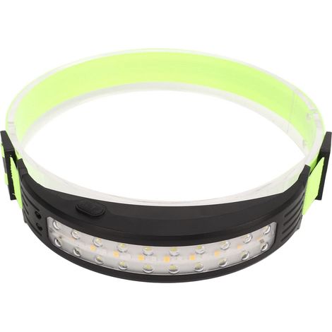 Leichte COB-Induktions-Stirnlampe – 1200 mAh – wiederaufladbar – warmes Dreifarbenlicht – Fahrradlampe