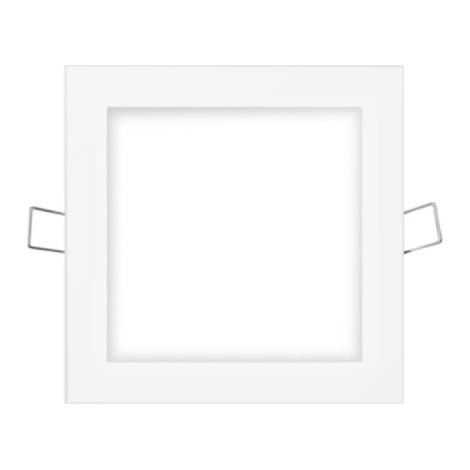 Mini downlight led empotrable cuadrado 6 w 4000 k luz dia color blanco 11,7 x 11,7 cm (1/2)