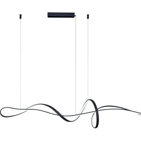 Lampada a sospensione lineare MILA Italux nera LED 40W (1/2)