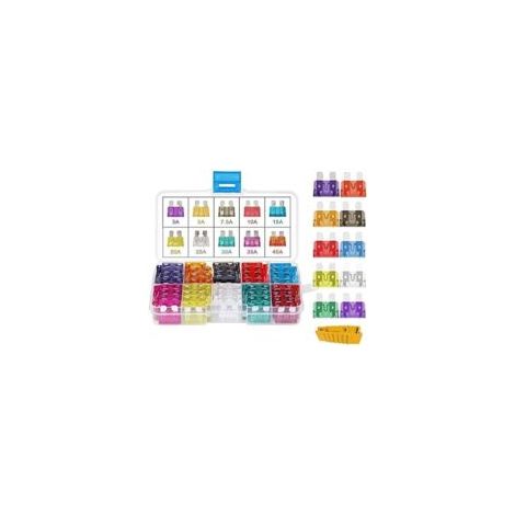 Gebildet 80 PCS 12V-24V Fusibili a lama standard assortiti per auto, fusibili meccanici, 3A 5A 7.5A 10A 15A 20A 25A 30A 35A 40A - Crezuo
