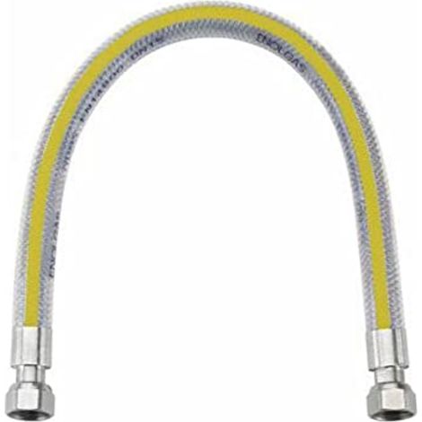 TUBO FLESSIBILE A NORMA PIANI COTTURA CUCINA DA 50CM IMPIANTI GAS METANO O GPL