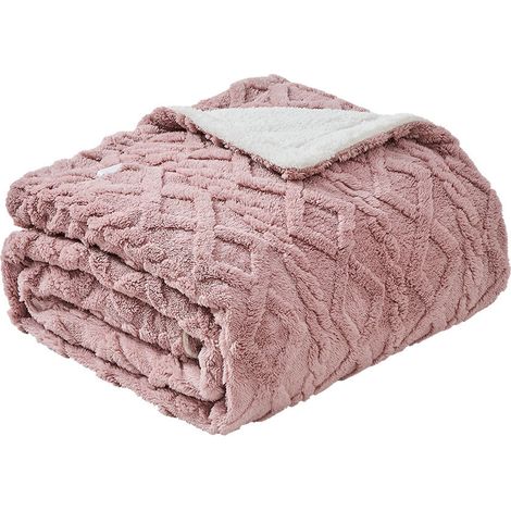 Coperta elettrica Monroy rosa/bianca 160W 180x130cm (1/2)