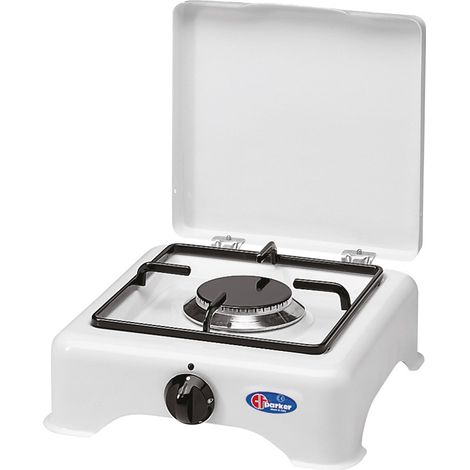 Réchaud à gaz 1 brûleur 2500W – Allumage manuel – Raccordement propane ou butane – Dimensions 29x29x12 cm – Parker (1/4)