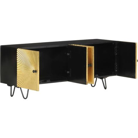 Meuble TV,Banc TV,Armoire TV 110x30x45 cm bois massif de manguier CFW738180 (1/5)