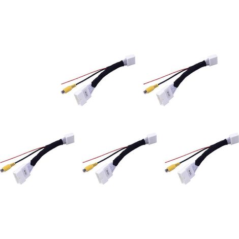 Cable adaptador de 5 x 24 pines para conexión de cámara de visión trasera para Renault y Dacia, Opel, Vauxhall y Clio 4 (2012 en adelante). (1/5)