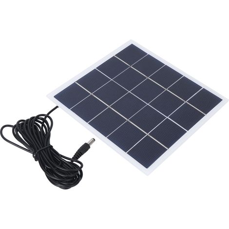 Panneau solaire portable 4W 5V polycristallin avec interface DC pour charge de batterie 3.7V et éclairage de jardin (1/5)