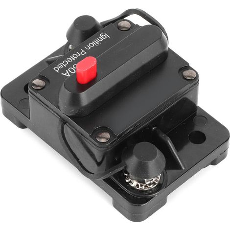 Disjoncteur Audio, Disjoncteur en Ligne à énergie Solaire pour Audio de Voiture 60 A pour Protection du Système Audio de Bateau Marin pour Bateau Marin Automobile RV. (1/5)