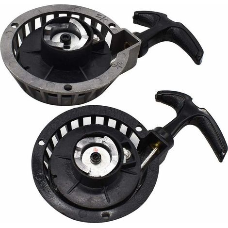 Démarreur facile à tirer, Tianer 2 PCS Mini démarreur à traction en alliage Booster Démarreur à rappel Démarreur à traction facile Convient aux vélos de poche 2 temps 49CC Minimoto ATV Quads. (1/5)