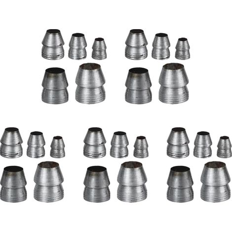 25 Pièces Coins Métalliques Ronds pour Manche Rond, Accessoires pour Renforcement et Prévention du Desserrage (1/5)