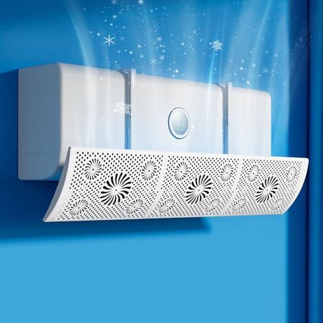 Déflecteur Climatisation Universel - Élimine les Courants d'Air Directs, Double Fonction Été/Hiver, Installation sans Perçage, Anti-Condensation - Idéal Chambre et Bureau (1/4)
