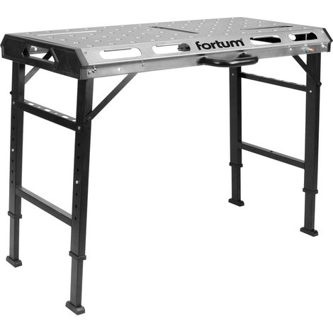 Mesa de soldadura portátil FORTUM, 107 x 53 cm, altura 70 - 93 cm 4759970 (1/5)