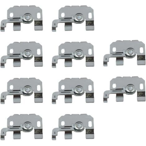 10 x standard 25 mm mounting brackets for easy installation of blinds and roller blinds