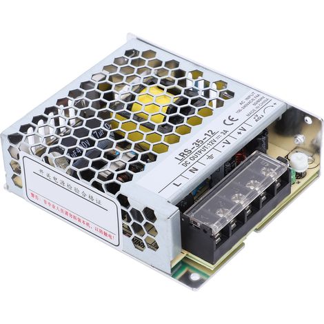 Alimentation à découpage BERM avec indicateur LED et accessoires de commande, 35 W, 85-264 V CA, LRS-35-12 (1/5)