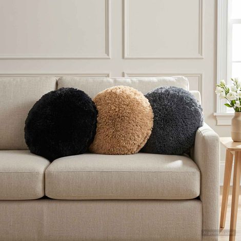 vidaXL Cuscino con cuscino HEERLEN 6 pz Antracite Fleece PV