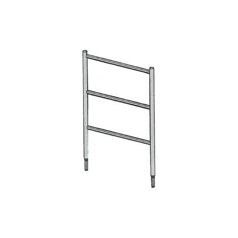 Echafaudages Stéphanois – Échelle 1m50 – Accessoire pour échafaudage – 3 barreaux en aluminium – Pour chantiers humides et terrains accidentés