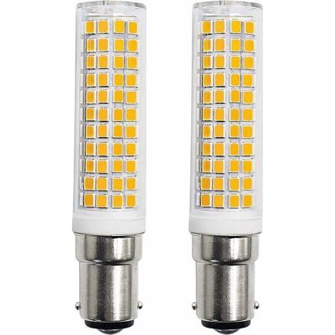 Ahlsen B15d LED Ampoules 8W Équivalente 90W 80W 75W Blanc Chaud B15 Base 910lm 220V 230V 3000K (Lot de 2) (1/4)