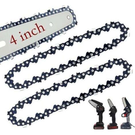 PA Paquet de 2 Chaînes de Remplacement Compatibles Mini Tronçonneuses 4 Pouces (1/4)