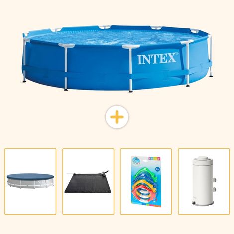 Intex Piscine Tubulaire Ronde - 366x76 cm - 5-pièces  S118 (1/5)