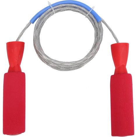 Corde à sauter en acier avec mousse, roulement amincissant, accessoires de sport (1/5)