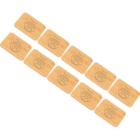 Dessous de verre ajouré imitation bambou, dessous de plat de cuisine anti-brûlure et isolant thermique, set de table, dessous de plat antidérapant, dessous de plat pour bol, dessous de plat pour assie (1/5)