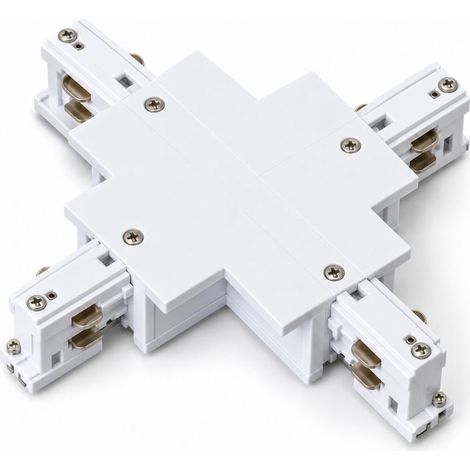 Connecteur X Rail Encastrable Triphasé Blanc - SILAMP (1/2)